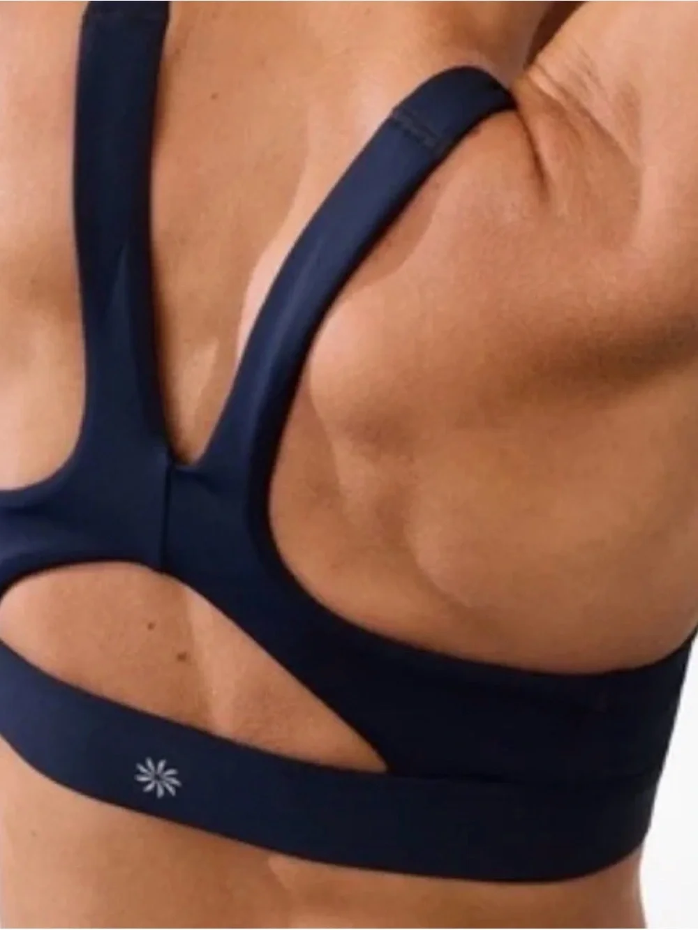 Athleta Deep Navy Racerback Sports Bra - Picture 1 of 4